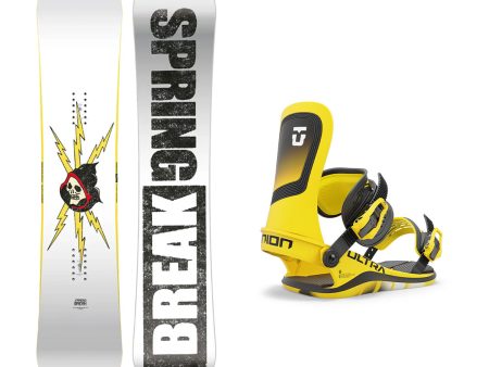 CAPiTA Spring Break Resort Twin Snowboard with Union Men s Ultra Snowboard Bindings 2025 For Cheap