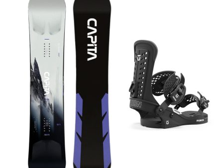 CAPiTA Mega Mercury Snowboard with Union Force Classic Snowboard Bindings 2025 For Cheap