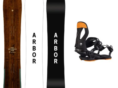 Arbor A-Frame Camber Snowboard with Arbor Cypress Snowboard Binding 2025 For Cheap