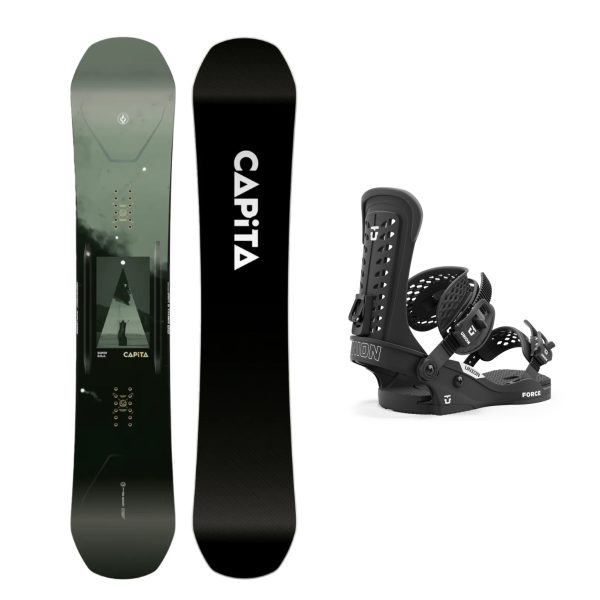 CAPiTA Super D.O.A Snowboard with Union Force Classic Snowboard Bindings 2025 Fashion