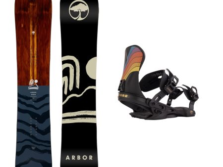 Arbor Women s Veda Camber Snowboard with Arbor Women s Sequoia Hillary Jane Snowboard Binding 2025 Online