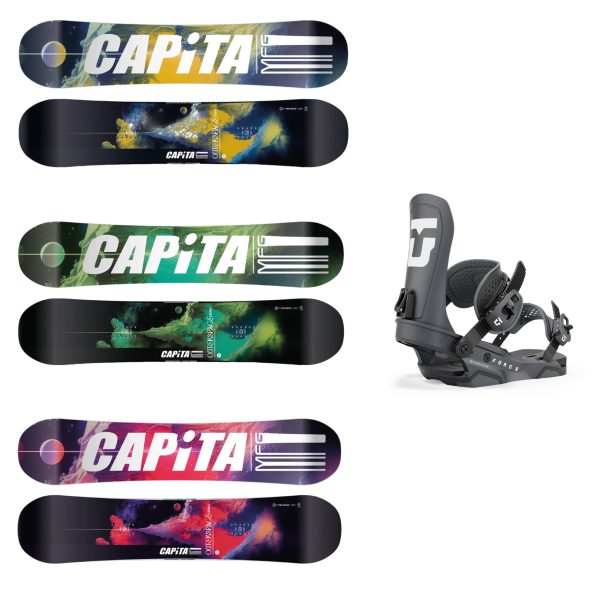 CAPiTA Outerspace Living Snowboard with Union Force Snowboard Bindings 2025 Online