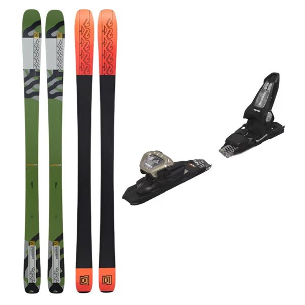 K2 Mindbender 89 TI Skis with Griffon 13 Demo Bindings 2024 For Cheap