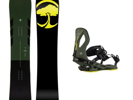 Arbor Coda Camber Snowboard with Arbor Cypress Pat Moore Snowboard Binding 2025 For Discount