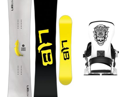 Lib Tech Skate Banana Snowboard with Bent Metal Transfer Snowboard Binding 2025 Fashion