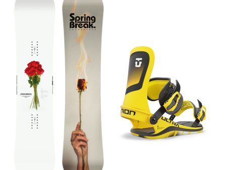 CAPiTA Spring Break Powder Twin Snowboard with Men s Union Ultra Snowboard Bindings 2025 Online Sale