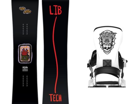 Lib Tech Lib Rig Snowboard with Bent Metal Transfer Snowboard Binding 2025 For Discount