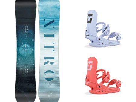 Nitro Women s Mystique Snowboard with Union Legacy Bindings 2025 Cheap