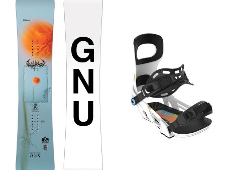 GNU Women s Gloss Snowboard with Bent Metal Beam Binding 2025 Online