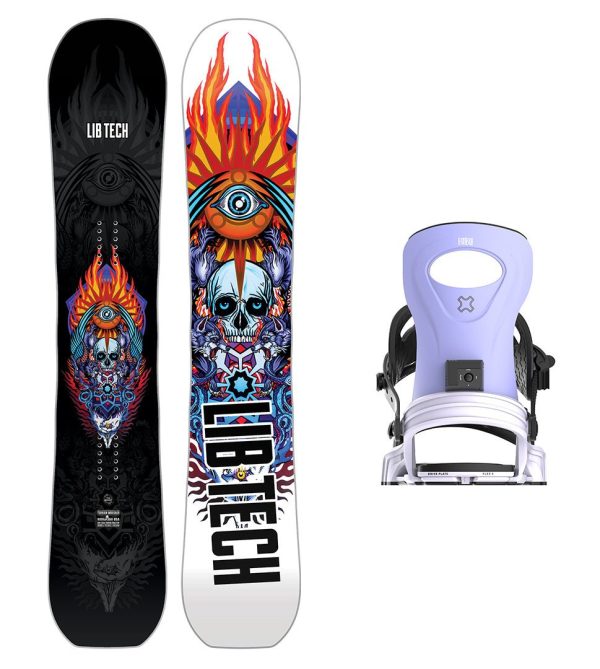 Lib Tech Terrain Wrecker Snowboard with Bent Metal Women s Metta Snowboard Binding 2025 Online Hot Sale