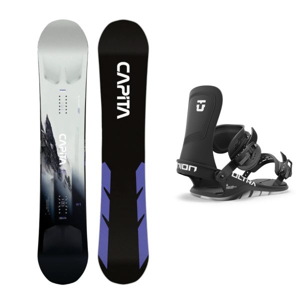 CAPiTA Mega Mercury Snowboard with Union Ultra Snowboard Bindings 2025 For Cheap