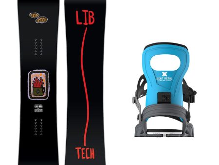 Lib Tech Lib Rig Snowboard with Men s Bent Metal Bolt Snowboard Binding 2025 Cheap