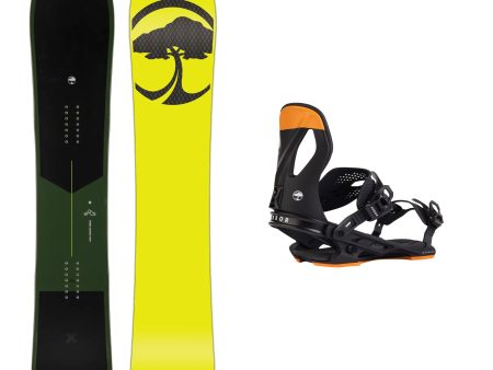 Arbor Carbon Coda Snowboard with Arbor Cypress Snowboard Binding 2025 Online Sale