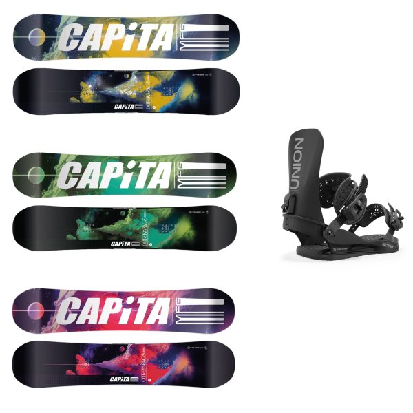 CAPiTA Outerspace Living Snowboard with Union STR Snowboard Bindings 2025 Discount