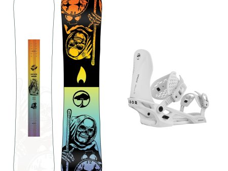 Arbor Draft Rocker Snowboard with Arbor Spruce Snowboard Binding 2025 Online Hot Sale