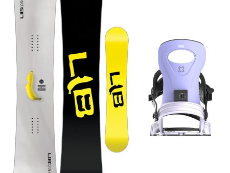 Lib Tech Skate Banana Snowboard with Bent Metal Women s Metta Snowboard Binding 2025 Online