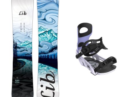 Lib Tech Women s Glider Snowboard with Bent Metal Metta Binding 2025 Fashion