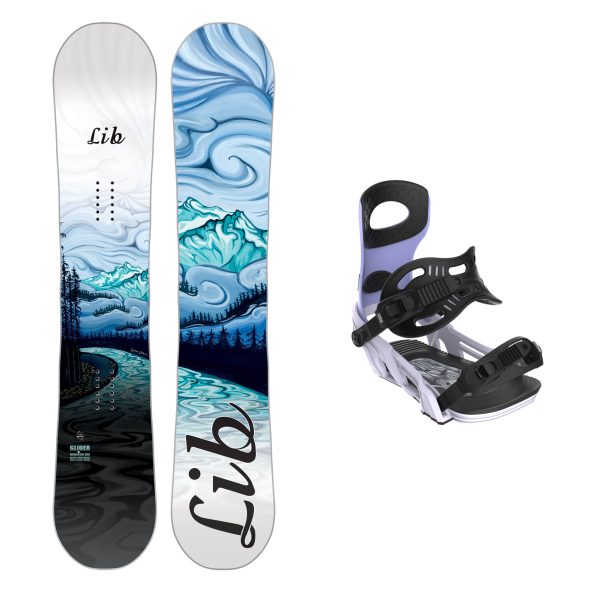 Lib Tech Women s Glider Snowboard with Bent Metal Metta Binding 2025 Fashion