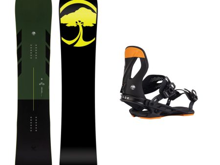 Arbor Coda Camber Snowboard with Arbor Cypress Snowboard Binding 2025 Online Sale