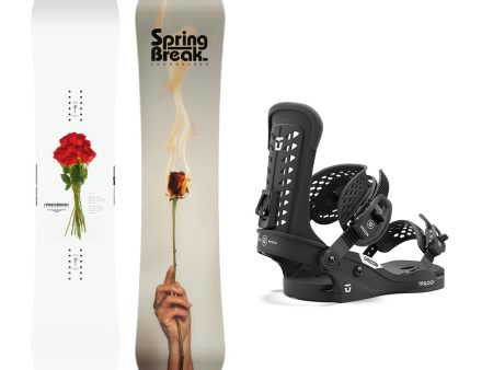 CAPiTA Spring Break Powder Twin Snowboard with Union Women s Trilogy Classic Snowboard Bindings 2025 Discount